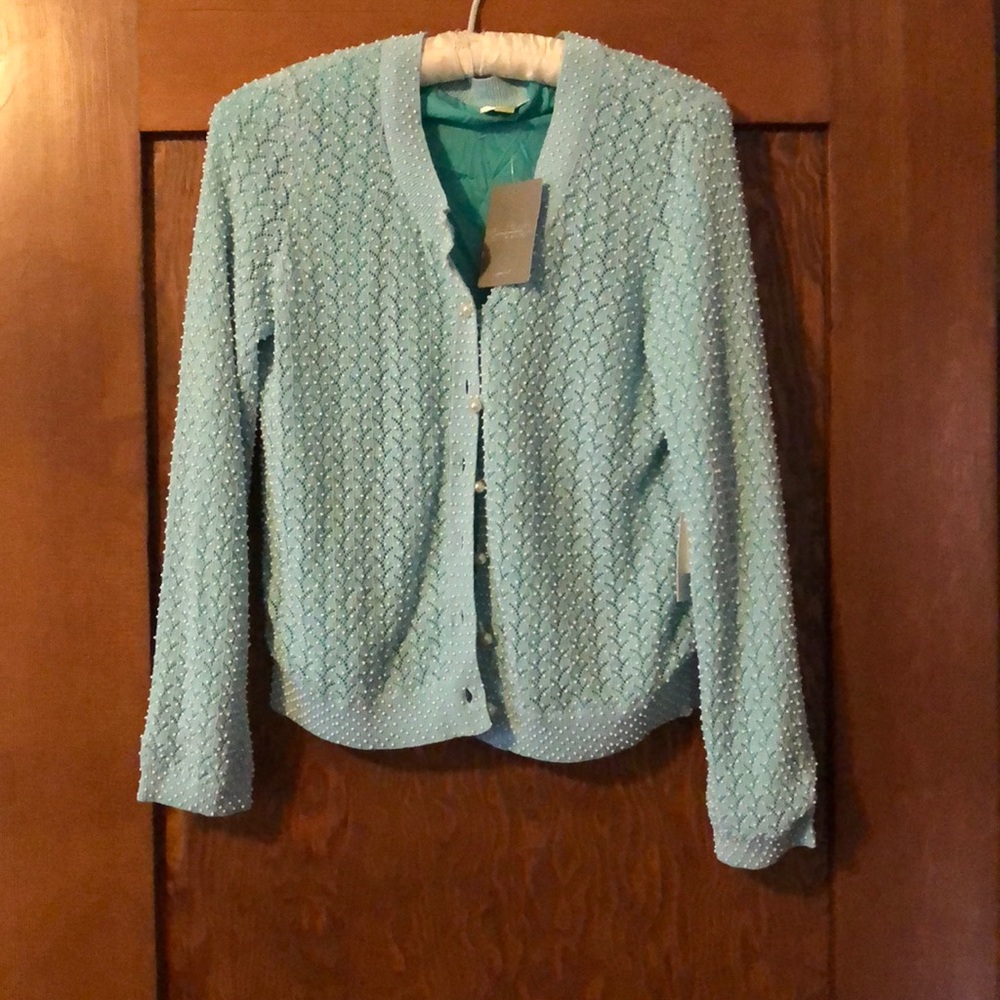 Anthropologie leifsdottir beaded cargigan